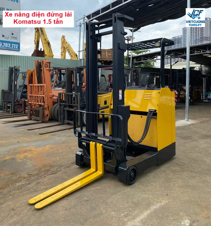 Xe nâng điện đứng lái Komatsu