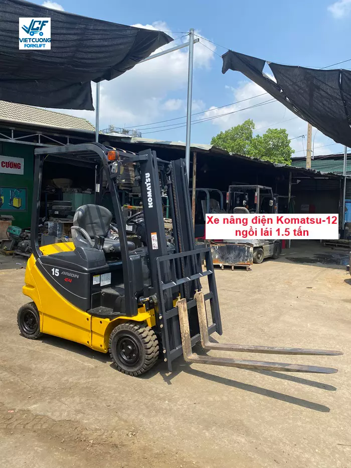 Xe nâng điện ngồi lái Komatsu đã qua sử dụng