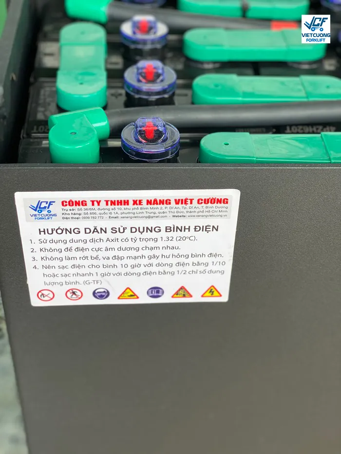 Thông số bình điện xe nâng hãng Lifttop 48V-620Ah 4PzH620T