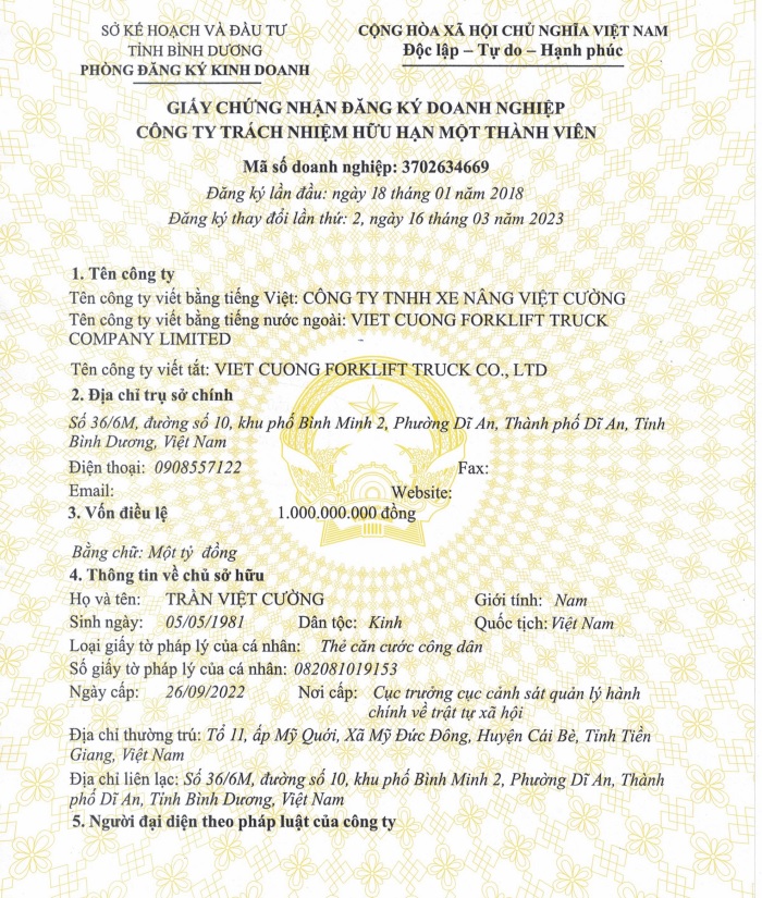 Giấy phép kinh doanh