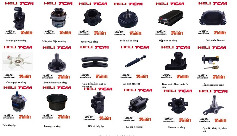 Giới thiệu phụ tùng xe nâng điện Heli
