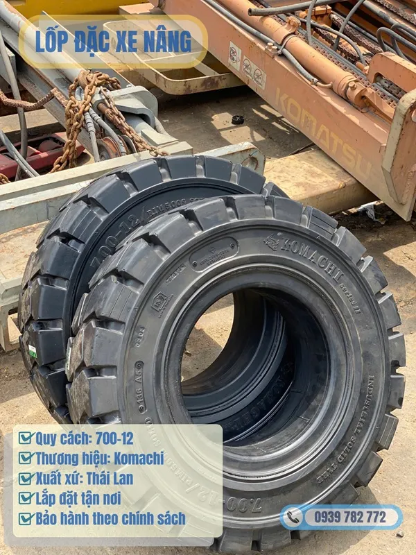 Lốp đặc Komachi 700-12