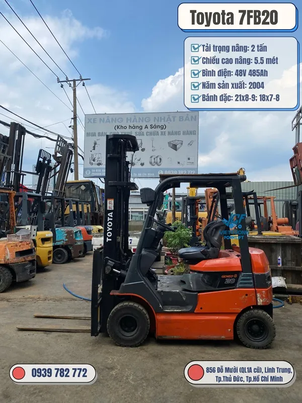 Toyota 7FB20 gia re