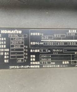 xe nâng đứng lái komatsu