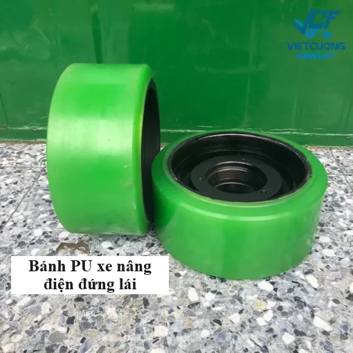 Bánh Pu xe nâng điện đứng lái