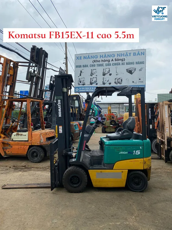 Xe nang dien ngoi lai Komatsu FB15EX-11