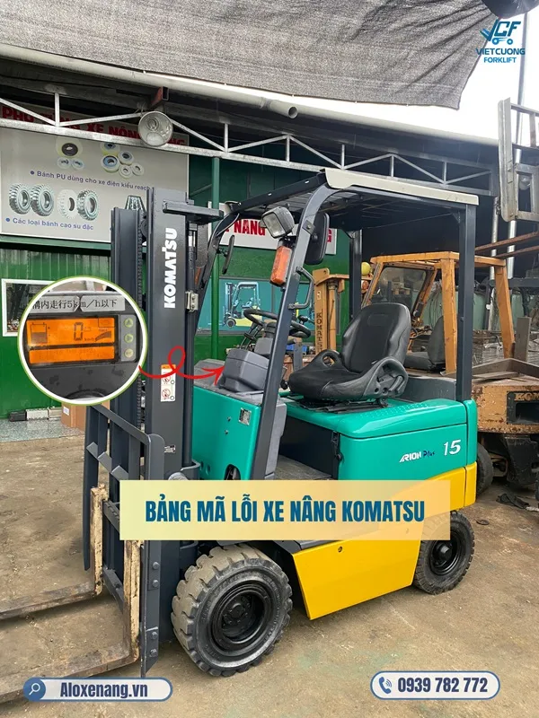 Bang ma loi xe nang Komatsu