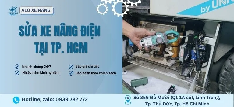 sửa chữa xe nâng điện